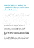 NR446&sol;NR 446 &lpar;Latest Update 2026&rpar; Collaborative Healthcare Review Questions with Verified Answers 