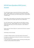 NR 446 Exam Questions With Correct Answers&period;