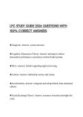 LPC STUDY GUIDE 2026 QUESTIONS WITH 100&percnt; CORRECT ANSWERS
