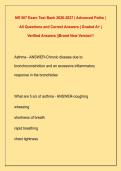 NR 507 Exam Test Bank 2026-2027 &vert; Advanced Patho &vert;  All Questions and Correct Answers &vert; Graded A&plus; &vert;  Verified Answers &vert;&vert;Brand New Version&excl;&excl;