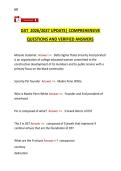 DAT 2026&sol;2027 Update &ndash; Comprehensive Questions and Verified Answers &ndash; Complete Exam Preparation Material