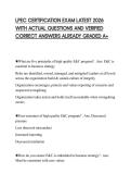 LPEC CERTIFICATION EXAM LATEST 2026 WITH ACTUAL QUESTIONS AND VERIFIED CORRECT ANSWERS ALREADY GRADED A&plus;