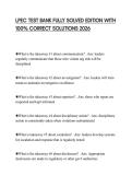 LPEC TEST BANK FULLY SOLVED EDITION WITH 100&percnt; CORRECT SOLUTIONS 2026