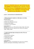 NR 283 PATHOPHYSIOLOGY Exam Test Bank 2026 &vert;  CHAMBERLAIN NR283 EXAM 1&comma; EXAM 2&comma; EXAM  3 & FINAL EXAM &vert; COMPREHENSIVE PRACTICE  QUESTIONS AND VERIFIED ANSWERS WITH  RATIONALES GRADED A&plus; LATEST