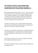LPP ETHICS ACTUAL EXAM PAPER 2026 QUESTIONS WITH SOLUTIONS GRADED A&plus;