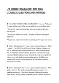 LPP ETHICS EXAMINATION TEST 2026 COMPLETE QUESTIONS AND ANSWERS