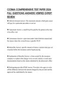 CCBMA COMPREHENSIVE TEST PAPER 2026 FULL QUESTIONS ANSWERS VERIFIED EXPERT REVIEW
