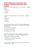 ECON 1500 Exam 2 Questions and Answers &lpar;Top Grade Assured&rpar; 2026 Update&period;