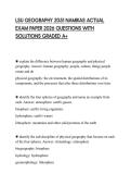 LSU GEOGRAPHY 2051 NAMIKAS ACTUAL EXAM PAPER 2026 QUESTIONS WITH SOLUTIONS GRADED A&plus;