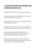 CCHI EXAM QUESTIONS AND ANSWERS 2026 CERTIFICATION STUDY PACK