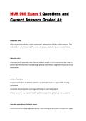 NUR 505 Advanced Health Assessment Exam 1 Questions and Correct Answers Graded A&plus;