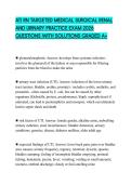 ATI RN TARGETED MEDICAL SURGICAL RENAL AND URINARY PRACTICE EXAM 2026 QUESTIONS WITH SOLUTIONS GRADED A&plus;