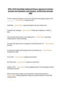 WGU C910 knowledge balanced literacy approach Common practice test Questions and Answers&semi; verified and accurate 2025
