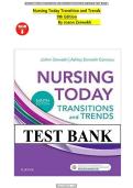 Test Bank For Nursing Today&colon; Transition and Trends 9th Edition by JoAnn Zerwekh