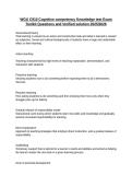 WGU C910 Cognitive competency Knowledge test Exam Toolkit Questions and Verified solution 2025&sol;2026