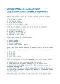 WASTEWATER GRADE 2 STUDY QUESTIONS AND CORRECT ANSWERS