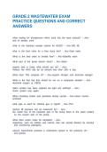 GRADE 2 WASTEWATER EXAM PRACTICE QUESTIONS AND CORRECT ANSWERS
