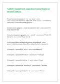 AAB MT Exam Hem Coagulation Exam with precise detailed solutions