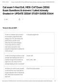 Cat exam 1-Hesi Exit&comma; HESI&colon; CAT Exam &lpar;2026&rpar; Exam Questions & Answers &vert; Latest Already Graded A&plus; UPDATE &vert;2026&excl;&excl; STUDY GUIDE EXAM