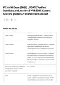 IPC A 610 Exam   &lpar;2026&rpar; UPDATE Verified Questions And Answers &vert; With 100&percnt; Correct Answers graded A&plus; Guaranteed Success&excl;&excl; 