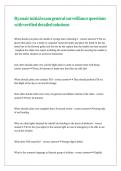 Ryanair initial exam general surveillance questions with verified detailed solutions