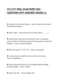 CCI CCT FINAL EXAM PAPER 2026 QUESTIONS WITH ANSWERS GRADED A&plus;