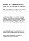 LSUS MHA 710 ECONOMICS EXAM 1 2026 EXAM SCRIPT WITH DETAILED EXPLANATIONS