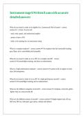 Instrument stage 6 Written Exam with accurate detailed answers