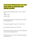 CCI RCS EXAM PREPARATION 2026 EXAM STUDY GUIDE 200 QUESTIONS WITH VERIFIED ANSWERS