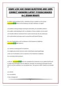 IC&RC LCDC ADC EXAM&vert;QUESTIONS AND 100&percnt; CORRECT ANSWERS&vert;LATEST &excl;&excl;&excl;&excl;2026&vert;GRADED A&plus;&vert; &lpar;EXAM READY&rpar;