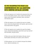 CCI RCS EXAMPRACTICE EXAM 2026 COMPREHENSIVE TEST 200 QUESTIONS WITH VERIFIED DETAILED ANSWERS