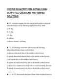 CCI RVS EXAM PREP 2026 ACTUAL EXAM SCRIPT FULL QUESTIONS AND VERIFIED SOLUTIONS