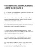 CCI RVS EXAM PREP 2026 FINAL PAPER EXAM QUESTIONS AND SOLUTIONS