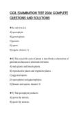 CCIL EXAMINATION TEST 2026 COMPLETE QUESTIONS AND SOLUTIONS