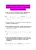 California ARF Administrator Exam Questions and Answers Guarantee  Pass &lpar; Latest Edition&rpar;