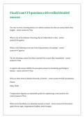 Final Exam CFI questions with verified detailed answers