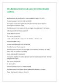 PSA Technical Interview Exam with verified detailed solutions