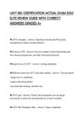 LSVT BIG CERTIFICATION ACTUAL EXAM 2025 ELITE REVIEW GUIDE WITH CORRECT ANSWERS GRADED A&plus;
