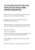LSVT BIG CERTIFICATION TEST PREP LATEST UPDATE 2025 WITH DETAILED VERIFIED ANSWERS GUARANTEED PASS