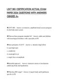 LSVT BIG CERTIFICATION ACTUAL EXAM PAPER 2026 QUESTIONS WITH ANSWERS GRADED A&plus;