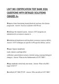 LSVT BIG CERTIFICATION TEST BANK 2026 QUESTIONS WITH DETAILED SOLUTIONS GRADED A&plus;
