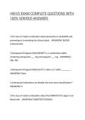 HM E5 EXAM COMPLETE QUESTIONS WITH 100&percnt; VERIFIED ANSWERS&vert; verified exam questions 