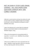 MGT 345 EXAM &num;1 STUDY GUIDE &lpar;DANIEL GOERING&rpar; - FALL 2026 UPDATE EXAM QUESTIONS COMPLETE WITH 100&percnt; CORRECT ANSWERS