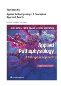 TEST BANK Applied Pathophysiology A Conceptual Approach &lpar;4th Ed&rpar; by Judi Nath&vert; Latest Edition 2026