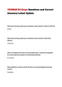 YEOMAN E4 Exam Questions and Correct Answers&vert; Latest Update