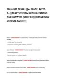 FINA 4357 EXAM I &vert;&vert;ALREADY  RATED  A&plus;&vert;&vert;PRACTICE EXAM WITH QUESTIONS  AND ANSWERS &lbrace;VERIFIED&rcub;&vert;&vert;BRAND NEW  VERSION 2026&excl;&excl;&excl;&excl;&excl;&excl;