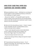 M100 STUDY GUIDE FINAL PAPER 2026 QUESTIONS AND ANSWERS VERIFIED