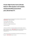 Presolo Flight Practice Exam&vert;&vert;Already   Rated A&plus; With Questions and Complete  Solutions&lpar;Verified&rpar;&vert;&vert;Guaranteed  pass&vert;&vert;Brand New&excl;&excl;&excl;&excl;&excl;
