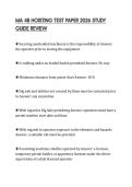 MA 4B HOISTING TEST PAPER 2026 STUDY GUIDE REVIEW