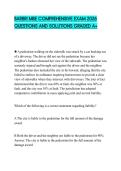 BARBRI MBE COMPREHENSIVE EXAM 2026 QUESTIONS AND SOLUTIONS GRADED A&plus;